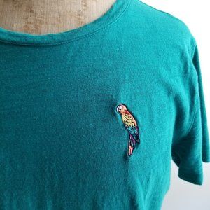 2/$15: Old Navy Embroidered Parrot Tee